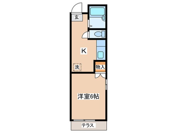 シャンブル北烏山の物件間取画像